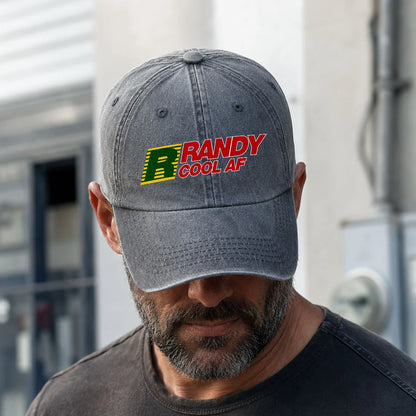 Your Name Cool Af Funny Washed Cap RANDY 13K1 C85PF