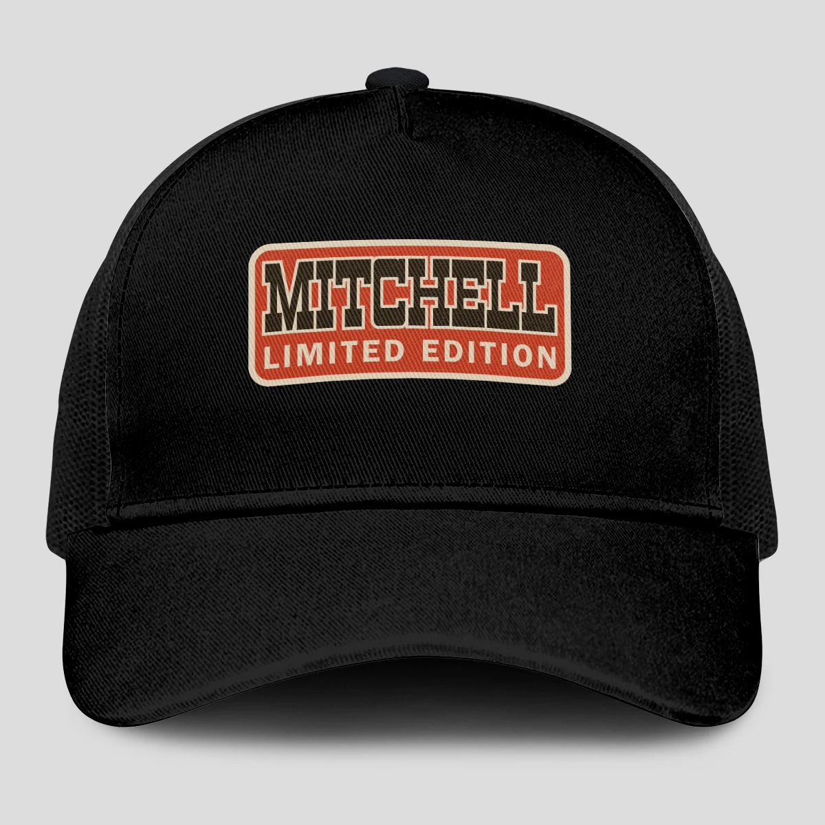 Limited Edition Red Logo Black Mesh Cap MITCHELL 13K1 C215PF