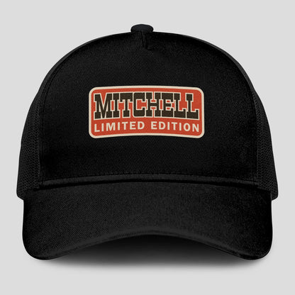 Limited Edition Red Logo Black Mesh Cap MITCHELL 13K1 C215PF