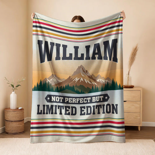Not Perfect But Limited Edition Vintage Mountain Fleece Blanket WILLIAM 13K1 BK45