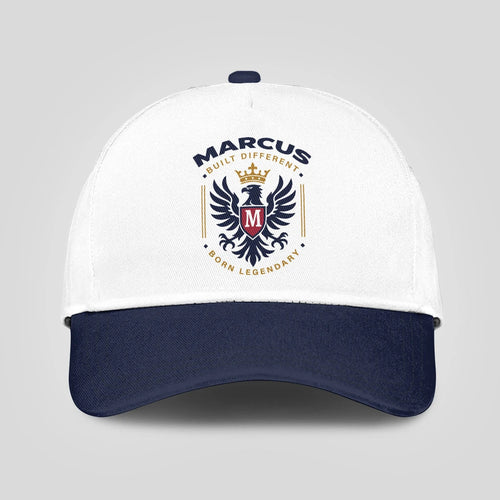 Built Different Born Legendary Elegant Blue And White Cap MARCUS 13K1 C76PF