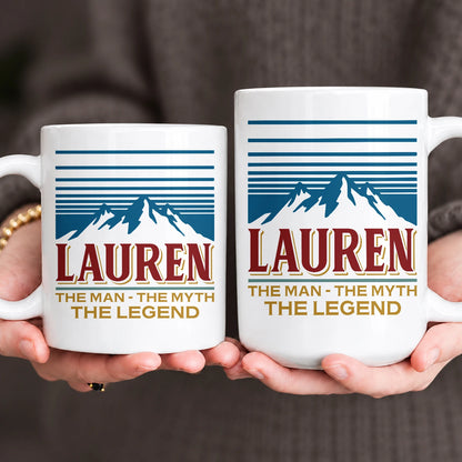 The Man The Myth The Legend Mountain Mug LAUREN 13K1 MG04