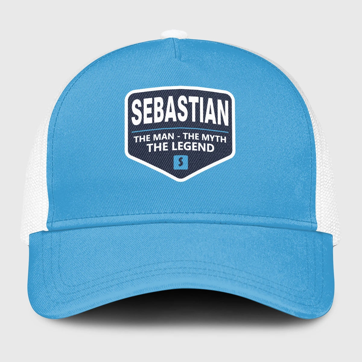 The Man The Myth The Legend Light Blue Mesh Cap SEBASTIAN 13K1 C190PF