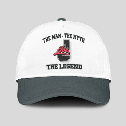 The Man The Myth The Legend Custom Initial Letter And Name Cap JOE 13K1 C38PF