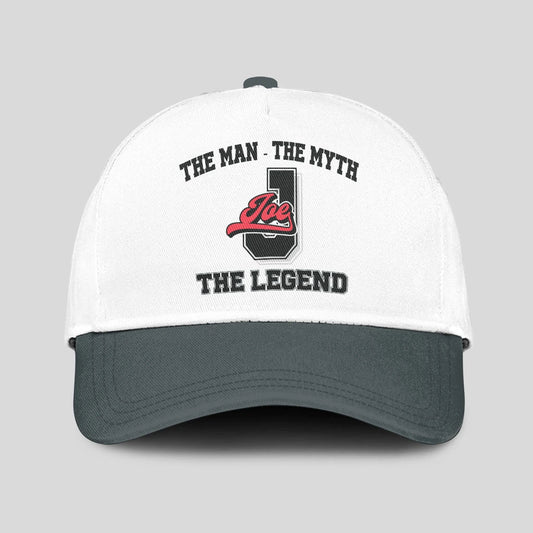The Man The Myth The Legend Custom Initial Letter And Name Cap JOE 13K1 C38PF
