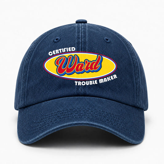 Certified Your Name Trouble Maker Washed Cap WARD 13K1 C73PF