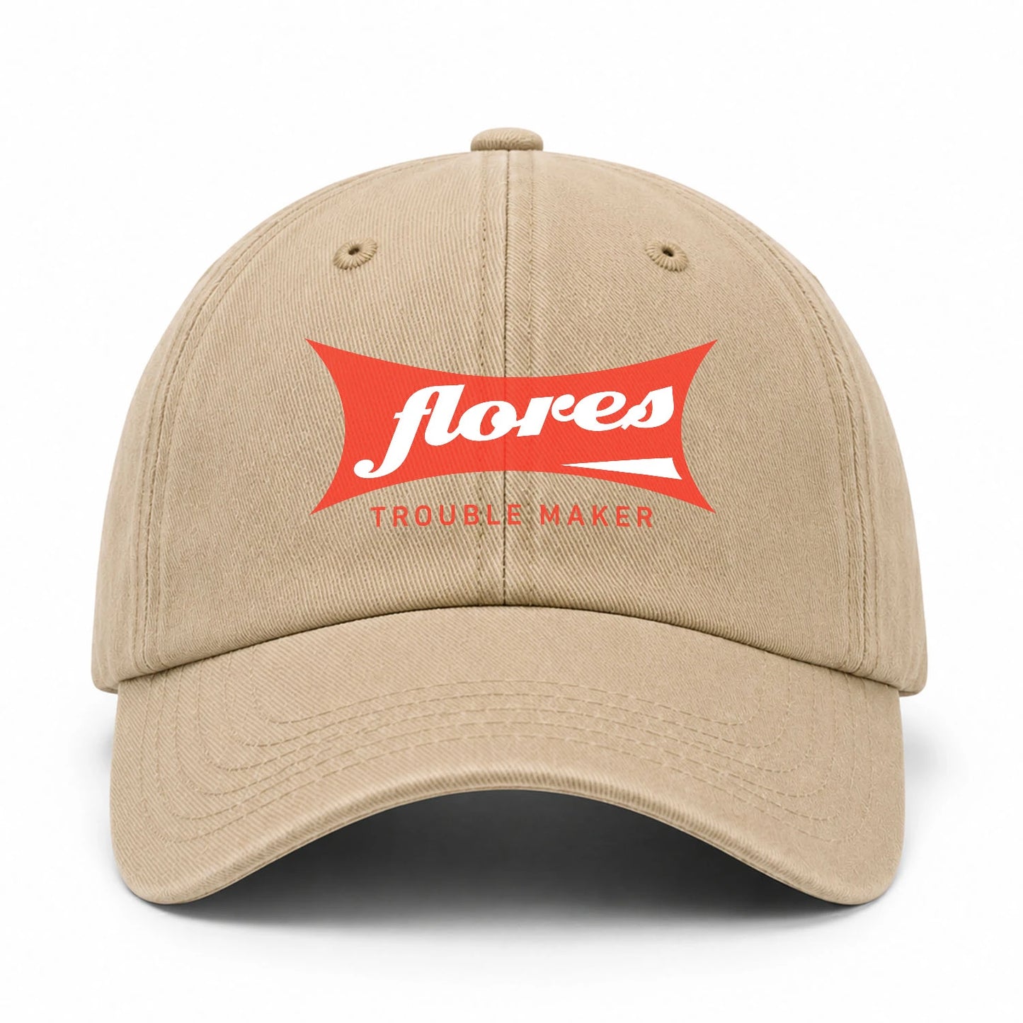 Trouble Maker Red Logo Washed Cap FLORES 13K1 C78PF