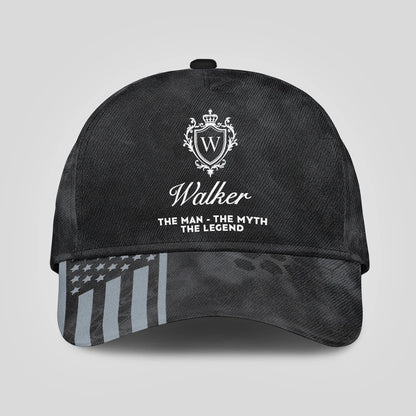 The Man The Myth The Legend America Black Camo Cap WALKER 13K1 C173PF