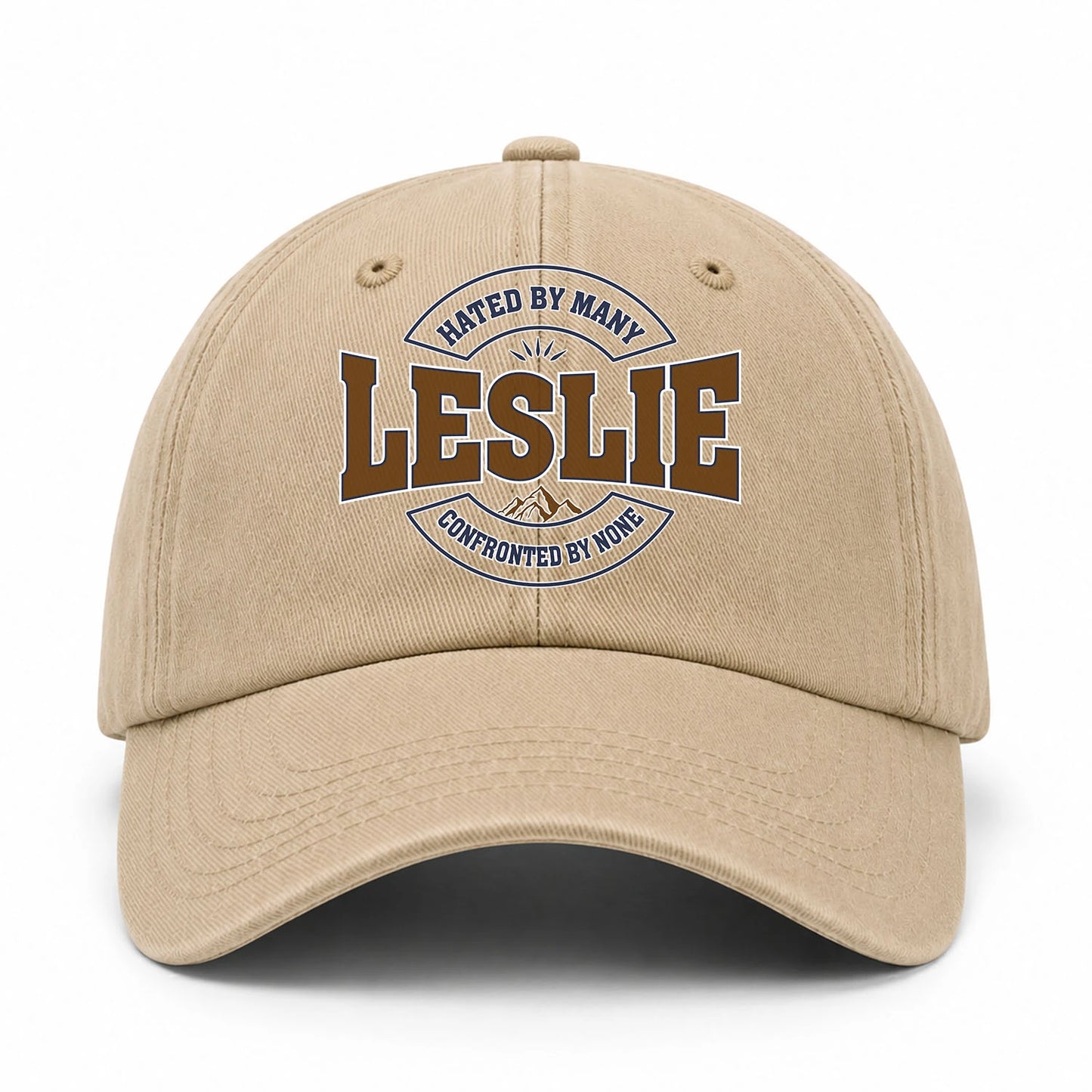 Hated By Many Confronted By None Washed Cap LESLIE 13K1 C36PF
