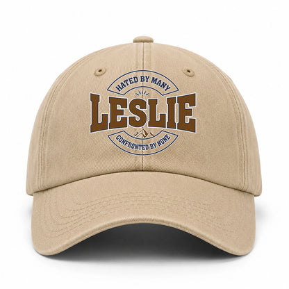 Hated By Many Confronted By None Washed Cap LESLIE 13K1 C36PF