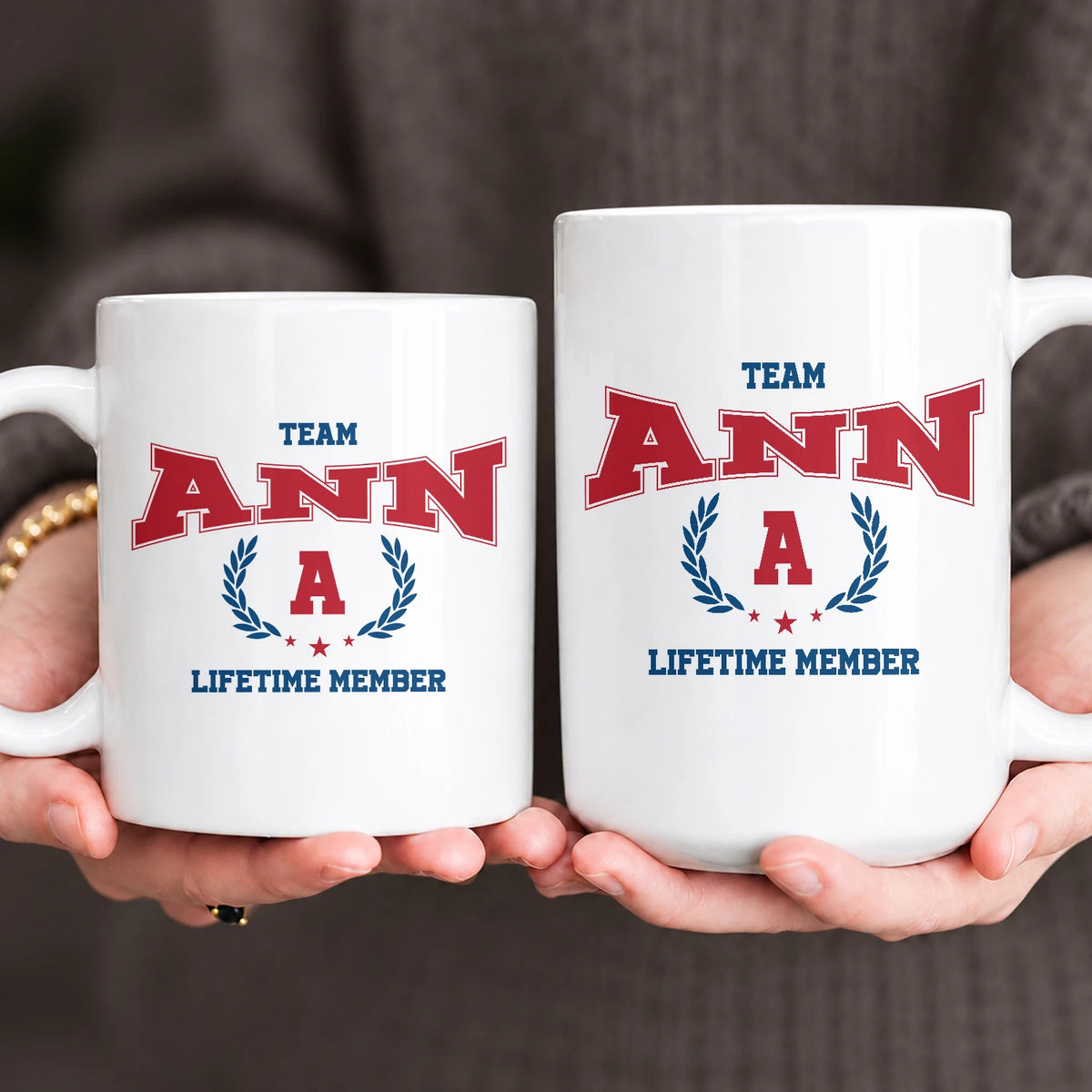 Team Your Name Lifetime Member Sporty Mug ANN 13K1 MG09