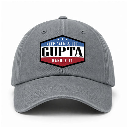 Keep Calm & Let Your Name Handle It Washed Cap GUPTA 13K1 C87PF