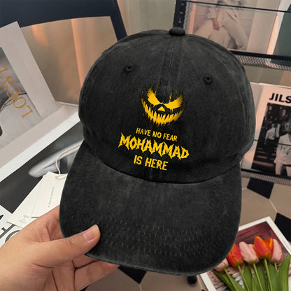 Have No Fear Your Name Is Here Jack O' Lantern Washed Cap MOHAMMAD 13K1 C135PF