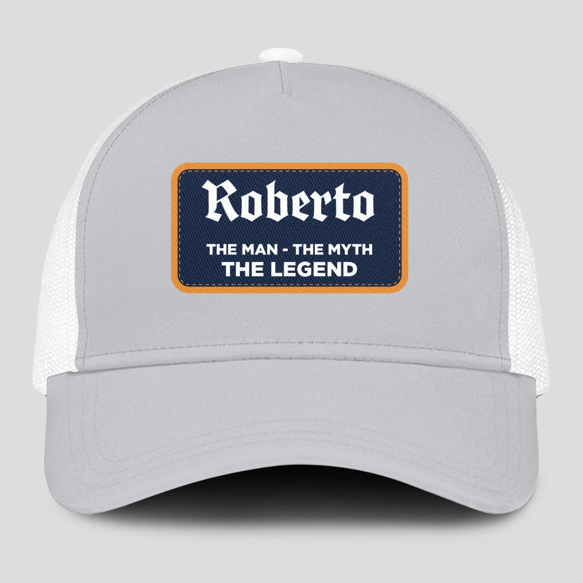 The Man The Myth The Legend Gray Mesh Cap ROBERTO 13K1 C204PF