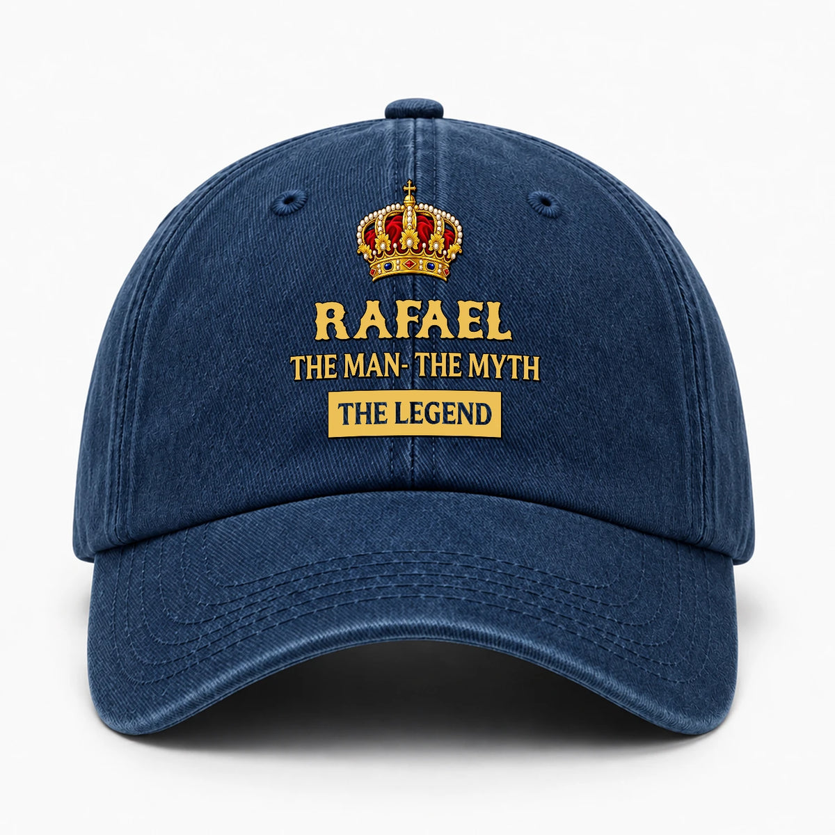 The Man The Myth The Legend King Crown Washed Cap RAFAEL 13K1 C146PF