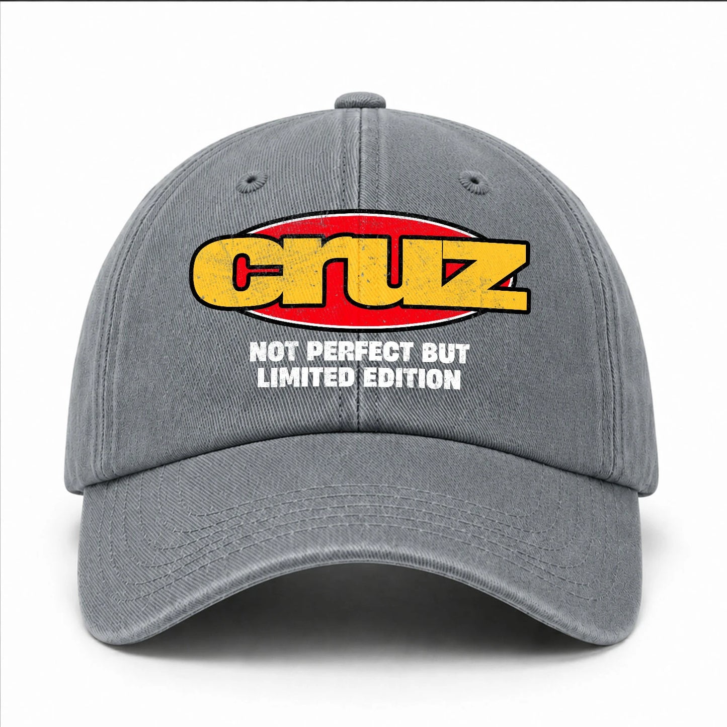Your Name Not Perfect But Limited Edition Red Logo Washed Cap CRUZ 13K1 C84PF