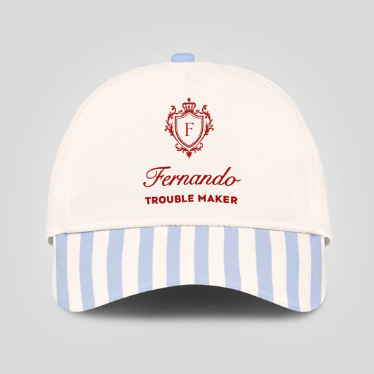 Trouble Maker Stripped Blue Beach Cap FERNANDO 13K1 C74PF