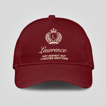 Not Perfect But Limited Edition Luxury Burgundy Cap LAWRENCE 13K1 C154PF
