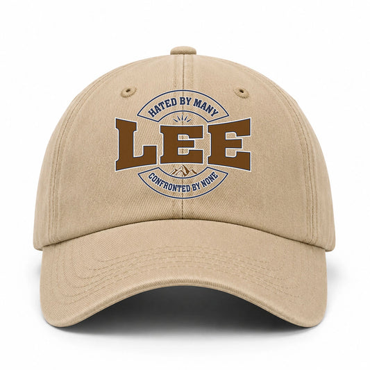 Hated By Many Confronted By None Washed Cap LEE 13K1 C36PF