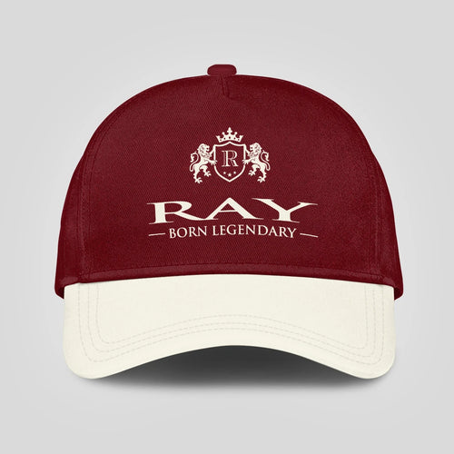 Born Legendary Burgundy And Beige Cap RAY 13K1 C181PF