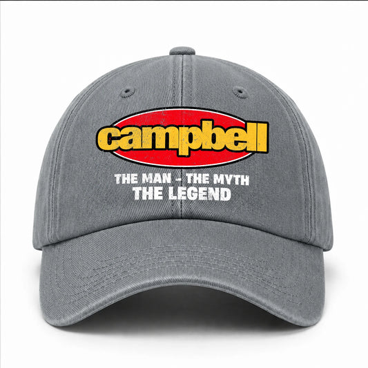 The Man The Myth The Legend Vintage Logo Washed Cap CAMPBELL 13K1 C162PF