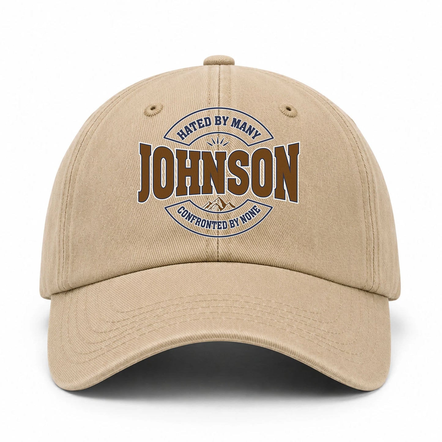 Hated By Many Confronted By None Washed Cap JOHNSON 13K1 C36PF