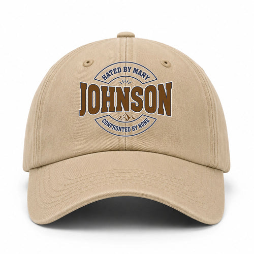 Hated By Many Confronted By None Washed Cap JOHNSON 13K1 C36PF