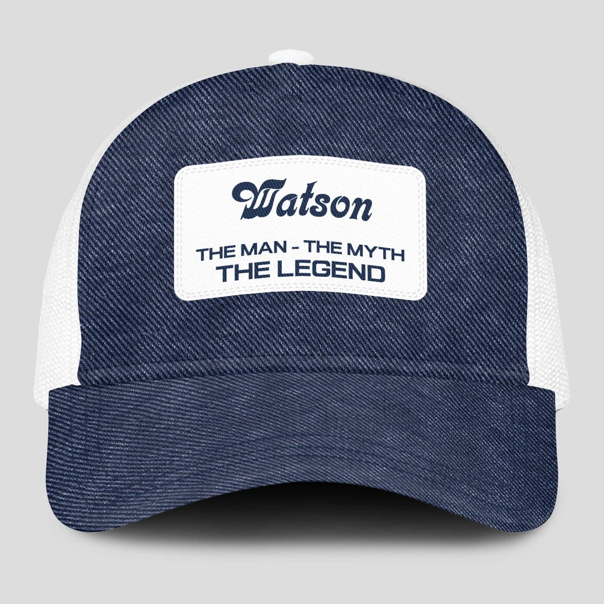 The Man The Myth The Legend Blue Denim Mesh Cap WATSON 13K1 C194PF