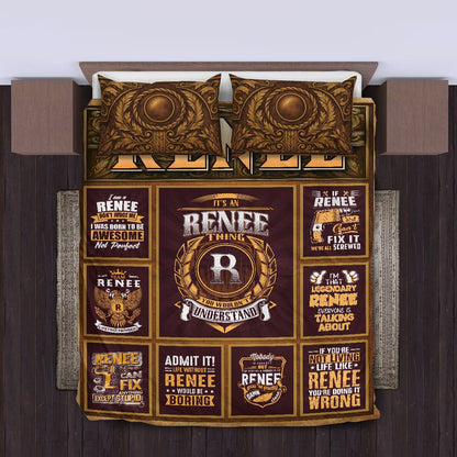RENEE Limited Edition Personalized Bedding Set 13K1-BS3
