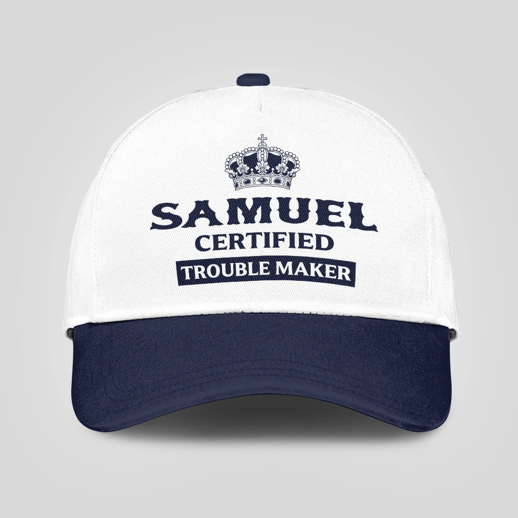 Certified Your Name Trouble Maker Washed Cap SAMUEL 13K1 C148PF