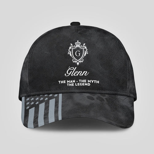 The Man The Myth The Legend America Black Camo Cap GLENN 13K1 C173PF