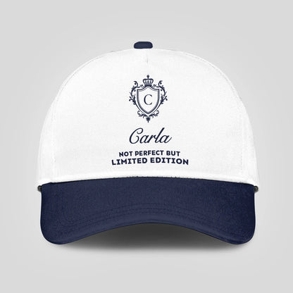 Not Perfect But Limited Edition Blue And White Luxury Cap CARLA 13K1 C151PF