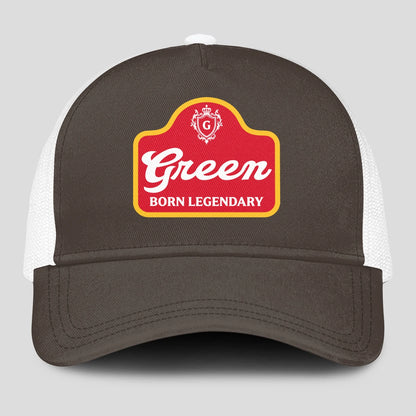 Born Legendary Charcoal Mesh Cap GREEN 13K1 C196PF