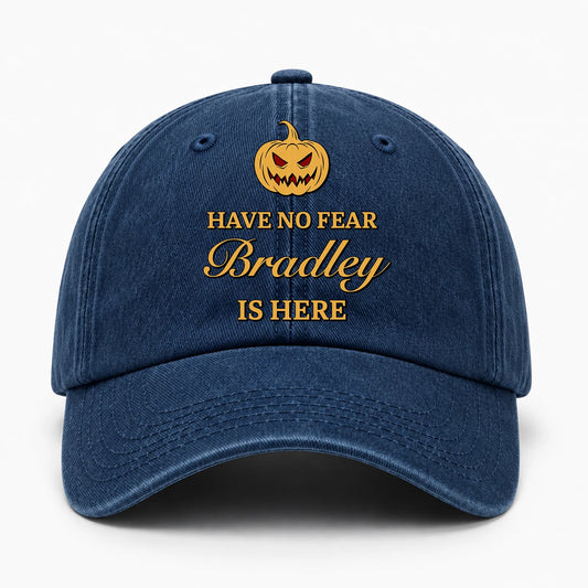 Have No Fear Your Name Is Here Jack O' Lantern Washed Cap BRADLEY 13K1 C165PF