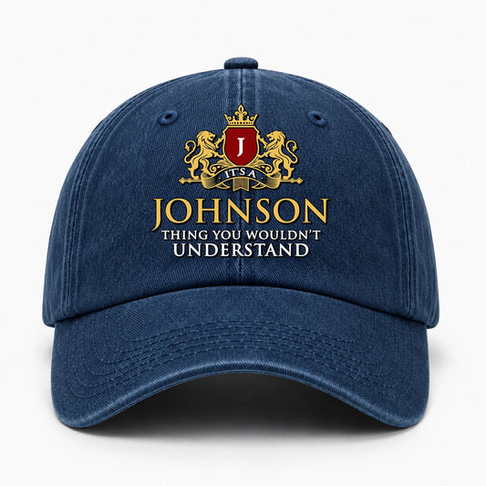 It's A Your Name Thing You Wouldn't Understand Royal Blue Washed Cap JOHNSON 13K1 C184PF
