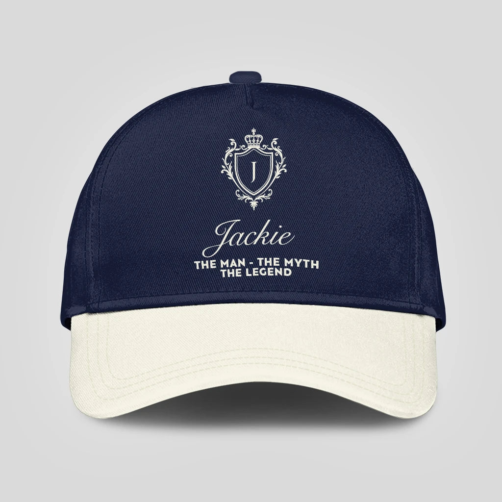 The Man The Myth The Legend Navy And Beige Cap JACKIE 13K1 C145PF