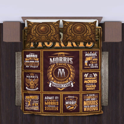 MORRIS Limited Edition Personalized Bedding Set 13K1-BS3