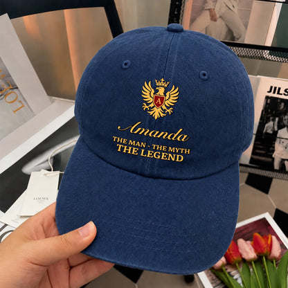 The Man The Myth The Legend King Eagle Washed Cap AMANDA 13K1 C149PF