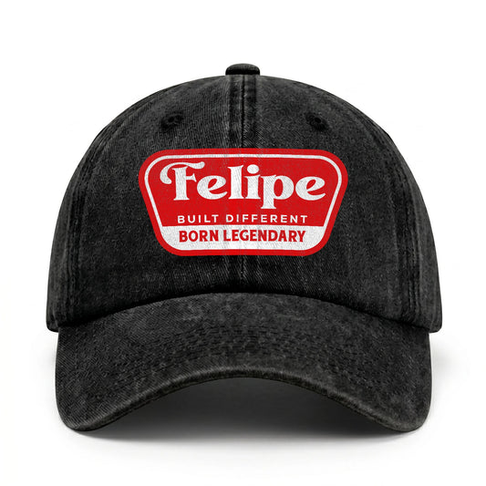 Built Different Born Legendary Red Logo Washed Cap FELIPE 13K1 C63PF