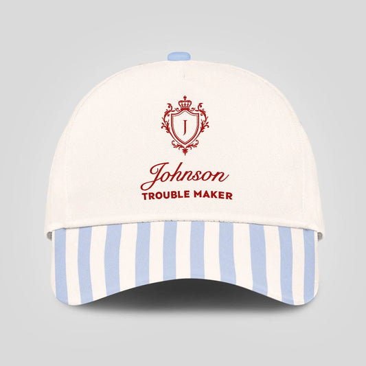 Trouble Maker Stripped Blue Beach Cap JOHNSON 13K1 C74PF