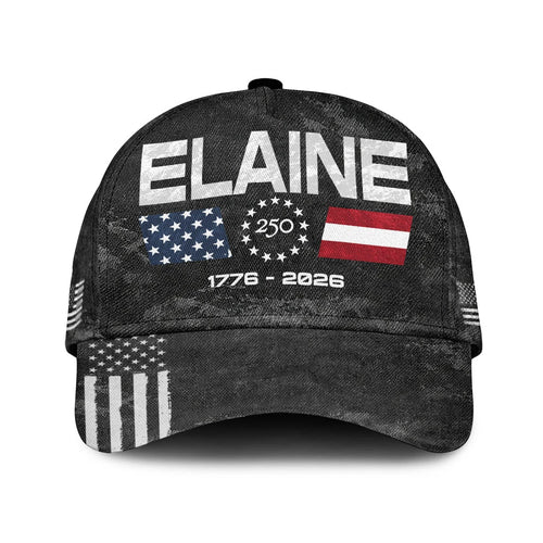ELAINE 13K1-C13PF 250th Anniversary Patriotic Baseball Cap 1776–2026