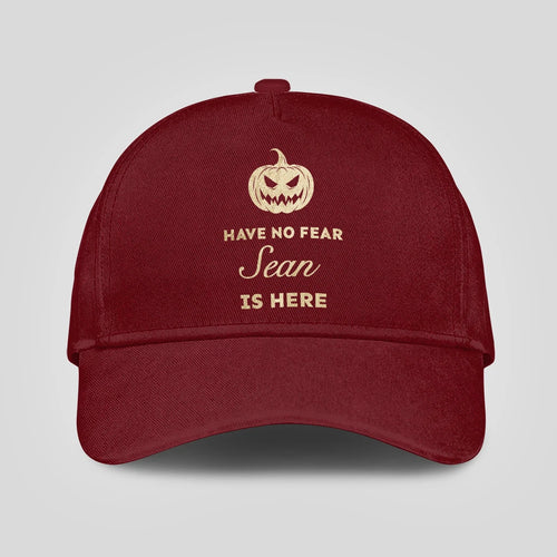 Have No Fear Your Name Is Here Halloween Pumpkin Burgundy SEAN 13K1 C163PF