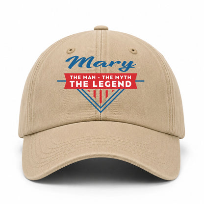 The Man The Myth The Legend Logo Washed Cap MARY 13K1 C37PF