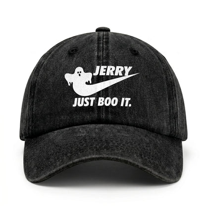 Just Boo It Halloween Washed Cap JERRY 13K1 C83PF
