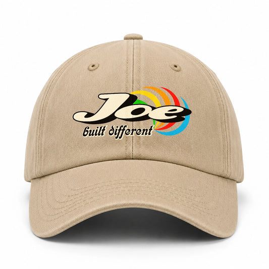 Your Name Built Different Retro Washed Cap JOE 13K1 C55PF