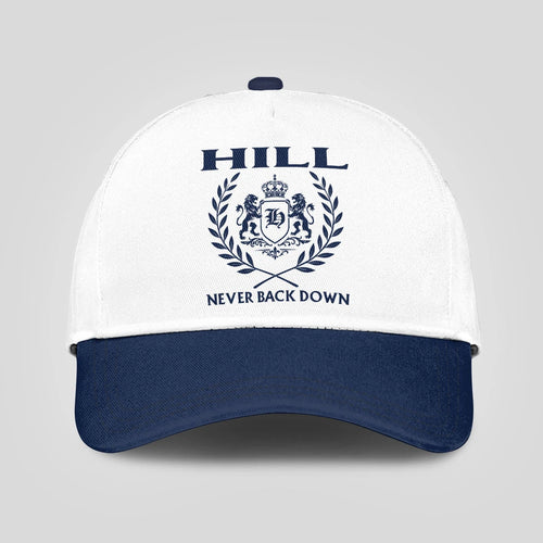 Never Back Down Blue And White Cap HILL 13K1 C59PF