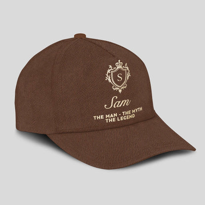 The Man The Myth The Legend Golden Brown Cap SAM 13K1 C142PF