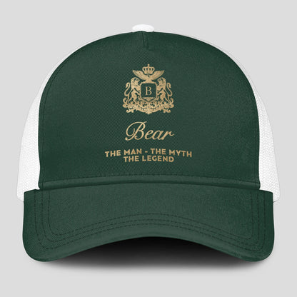 The Man The Myth The Legend Sage Green Mesh Cap BEAR 13K1 C192PF
