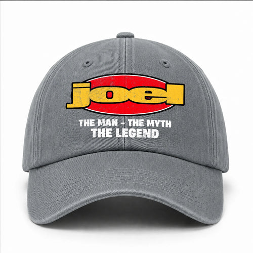 The Man The Myth The Legend Vintage Logo Washed Cap JOEL 13K1 C162PF