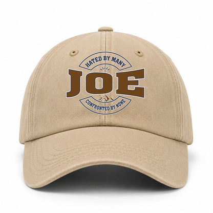 Hated By Many Confronted By None Washed Cap JOE 13K1 C36PF